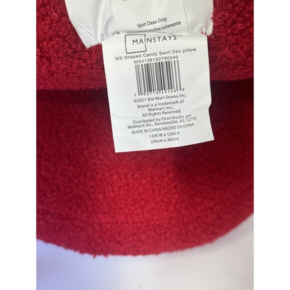 Target Bullseye Christmas 2 Red & White Peppermint Throw Pillows Soft - Picture 7 of 7